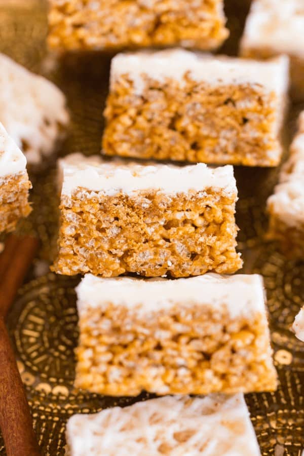 Gingerbread Rice Krispie Treats