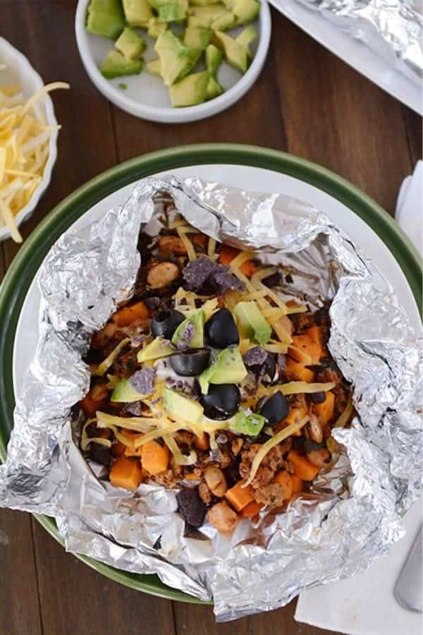 Foil Packet Sweet Potato Tacos