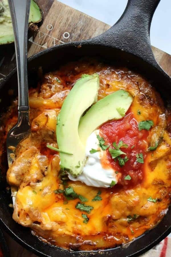 LOW-CARB CHICKEN FAJITAS CASSEROLE