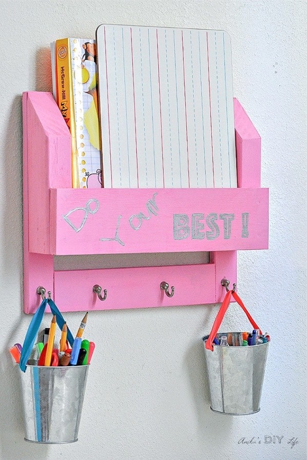 DIY Desk Organization For Kids