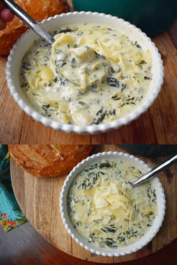 Creamy Spinach Artichoke Soup