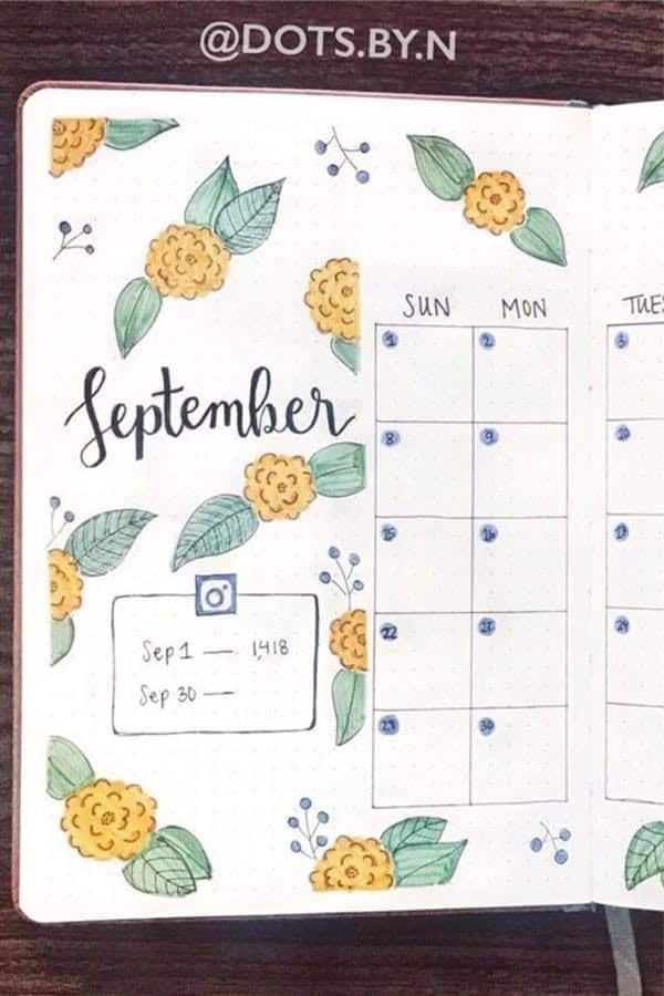 Floral September Spread