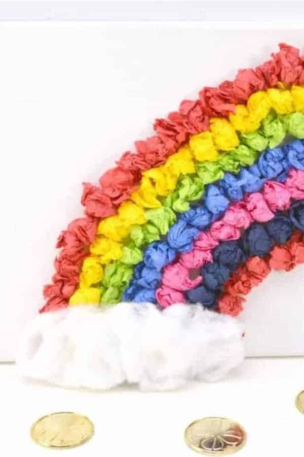 Rainbow Tissue Paper Craft for Kids