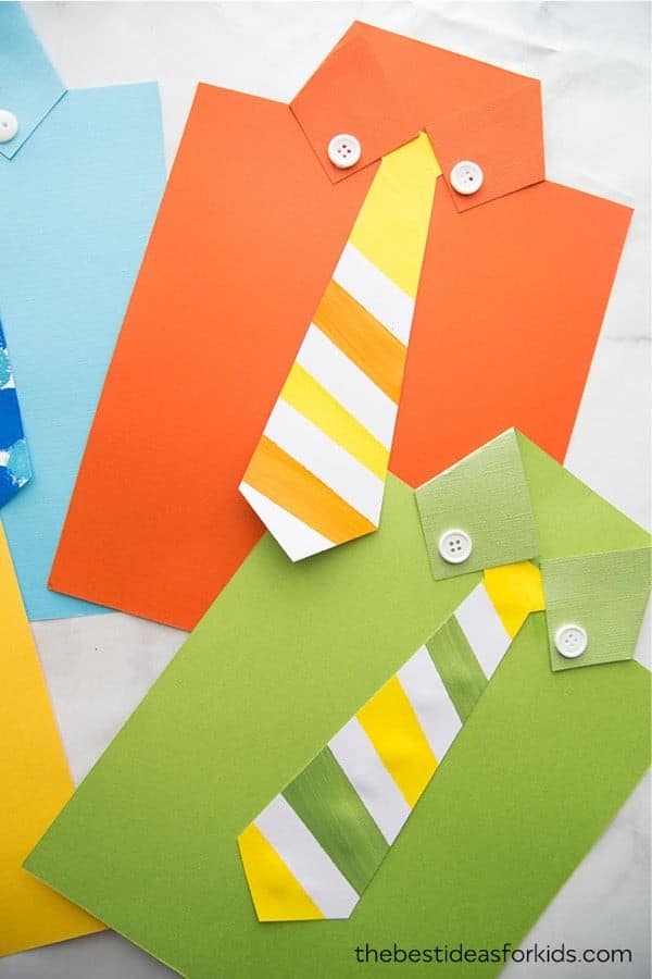 Paper Tie Fathers Day Craft