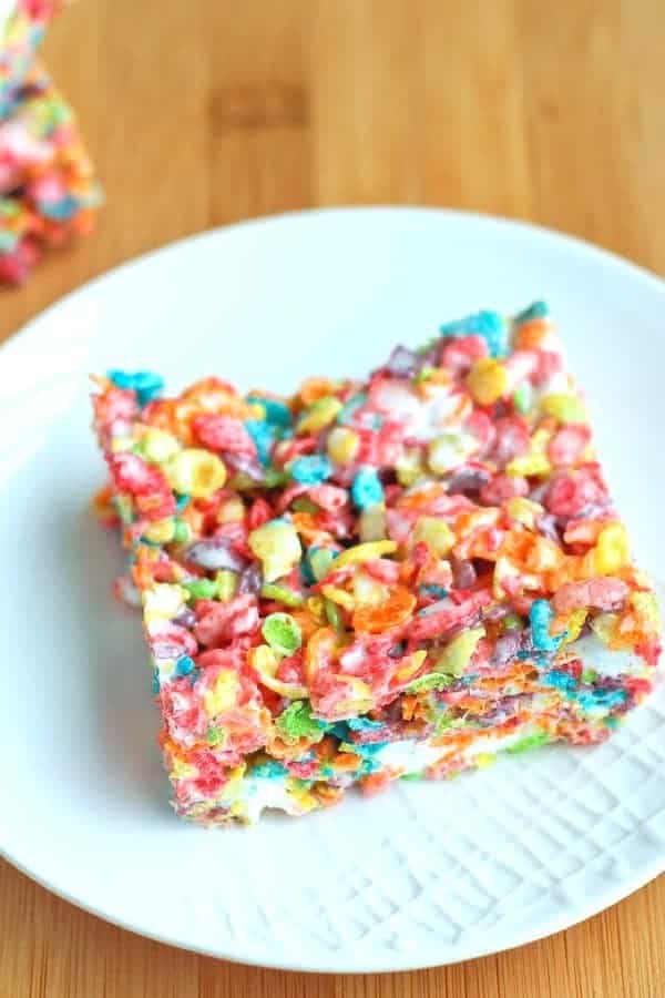 Fruity Pebbles No-Bake Bars