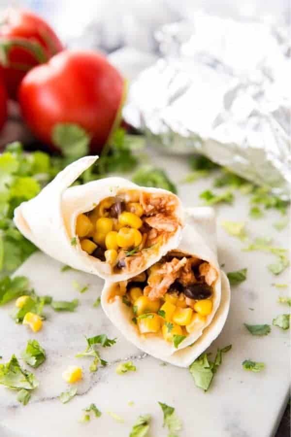 BBQ Chicken Burritos