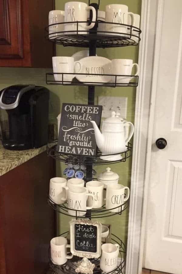 SPACE-SAVING COFFEE POT STAND