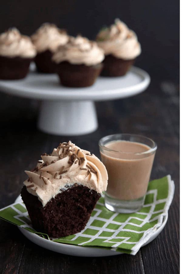 Keto Irish Cream Cupcakes