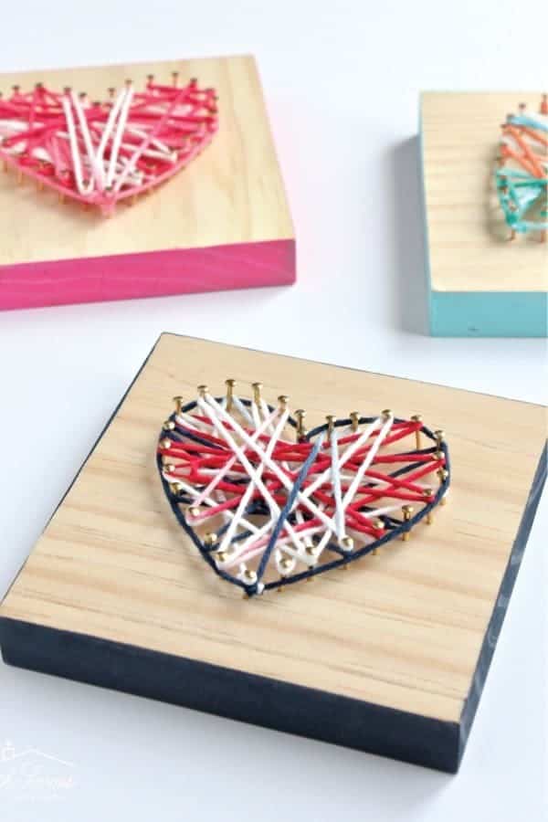 Valentines Day String Craft Tutorial