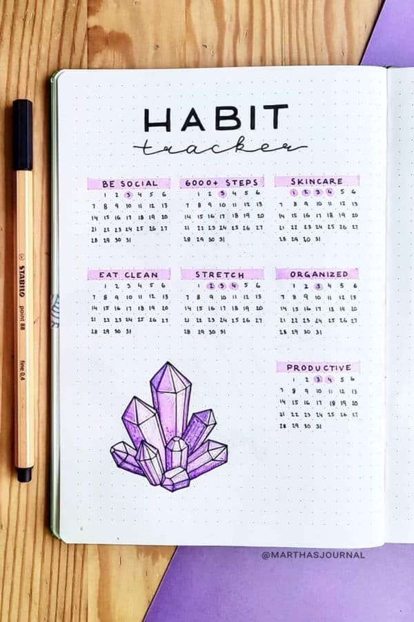 Crystal Habit Tracker