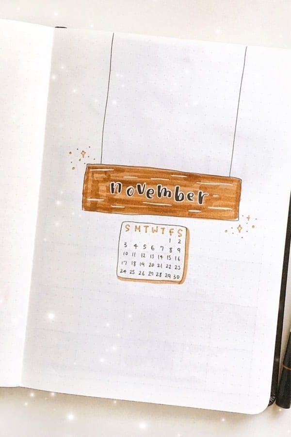 Brown November Monthly Cover