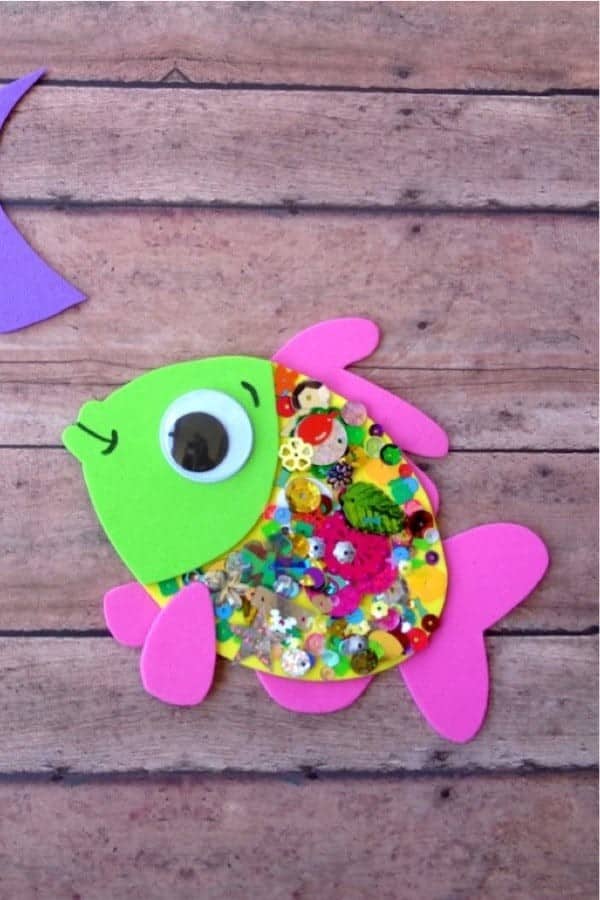 Confetti Fish Craft for Kids