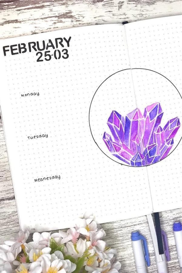 Crystal Weekly Spread