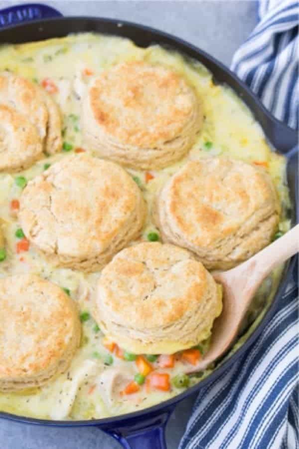 Chicken Pot Pie With Biscuits