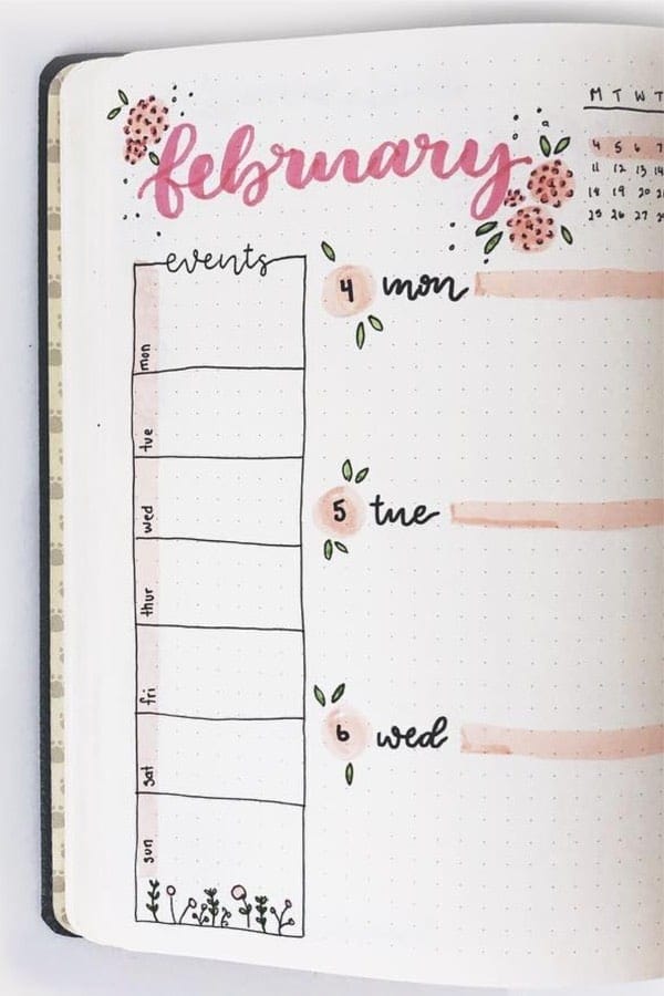 Cute February Weekly