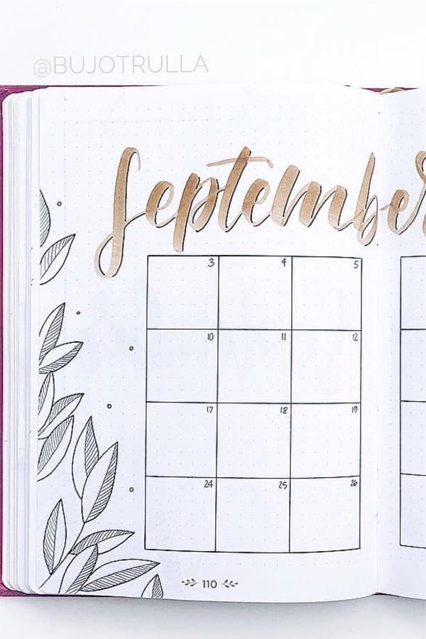 Classic Monthly Spread