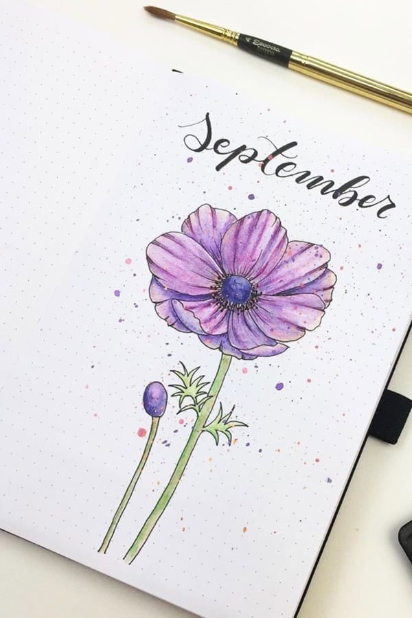 Purple September Monthly Cover