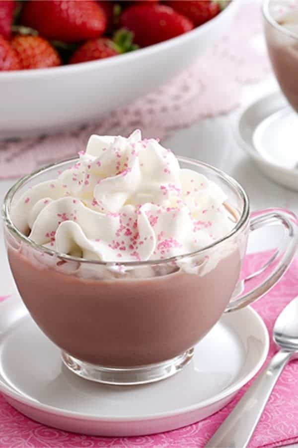 STRAWBERRY HOT CHOCOLATE