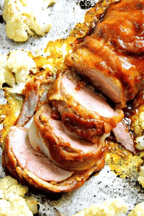 Bacon Wrapped BBQ Pork Tenderloin