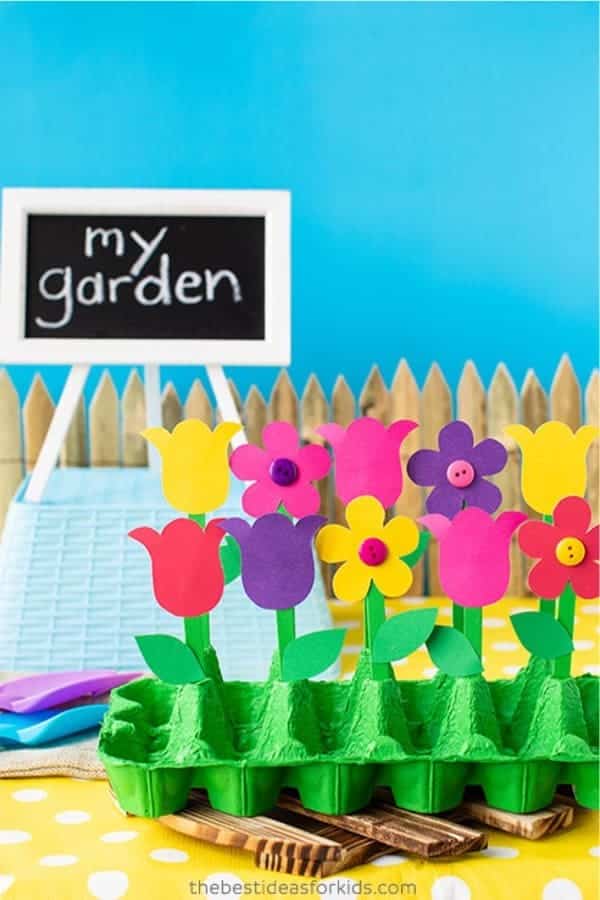 Egg Carton Garden Craft