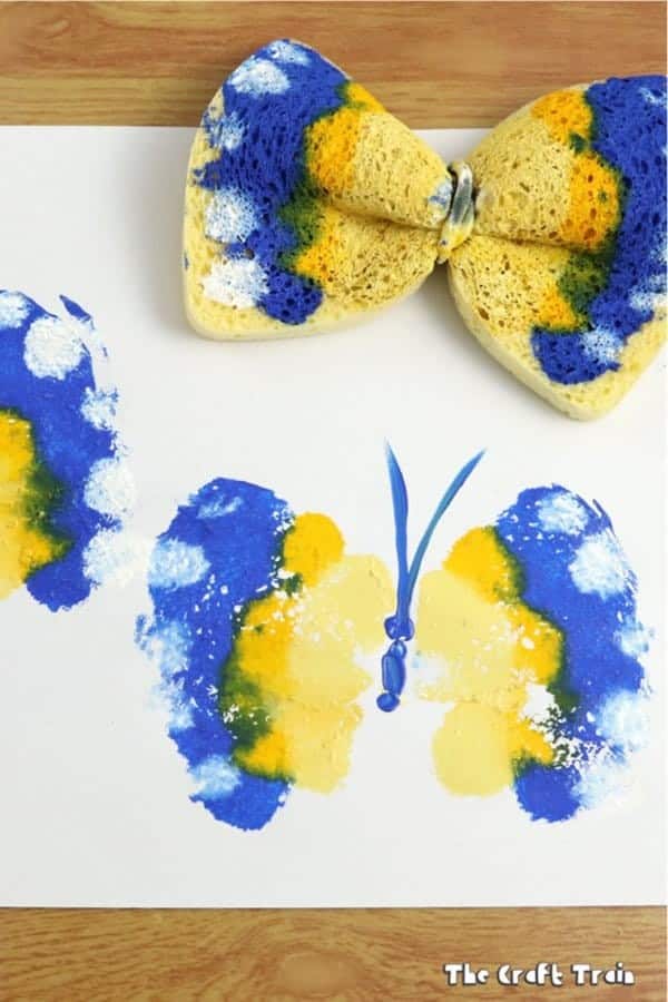 Butterfly Printing With Sponges