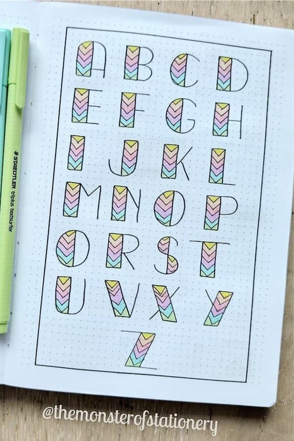 Creative Bujo Alphabet