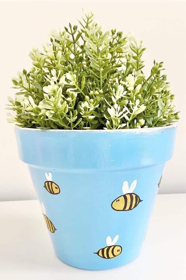 Bumblebee Painted Planter