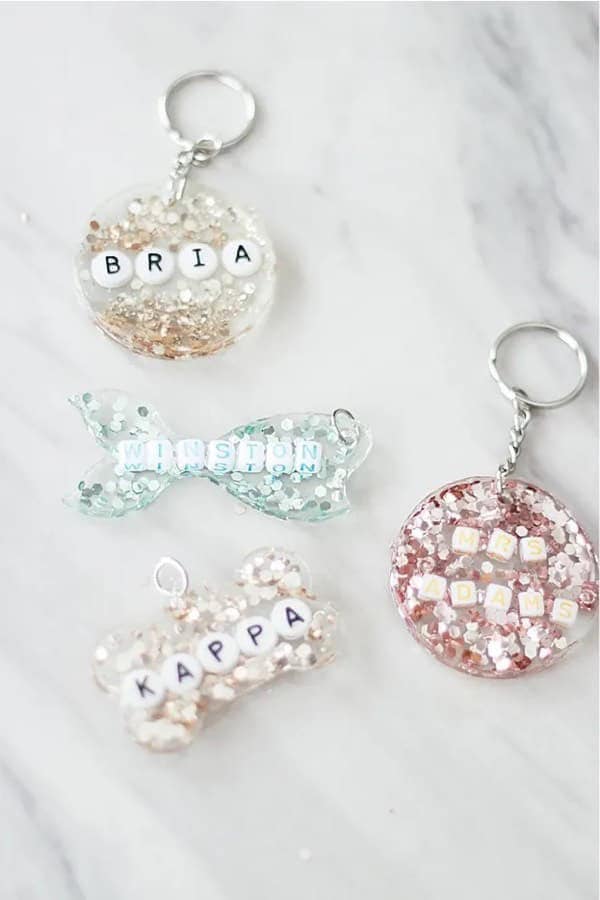 Do It Yourself Name Tag Keychains