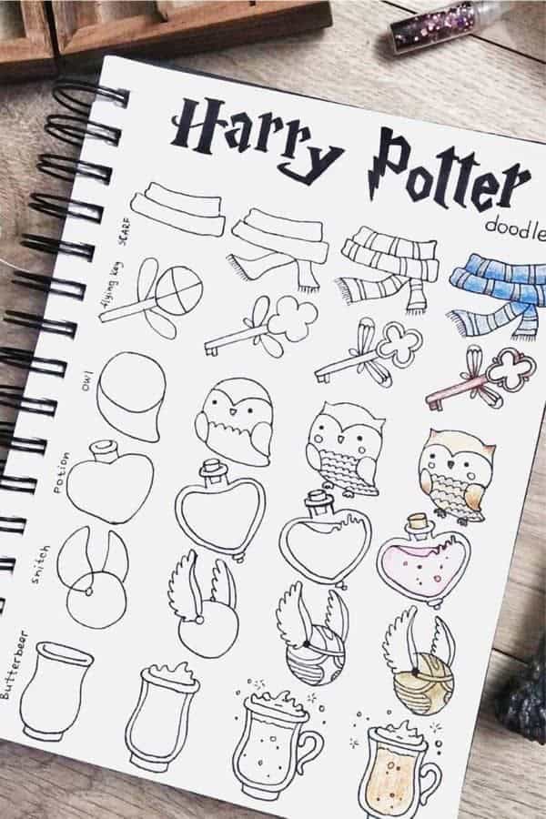 Step By Step Harry Potter Doodles