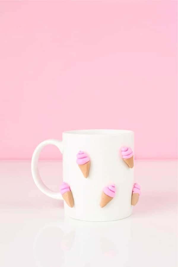 DIY 3D Graphic Clay Mugs