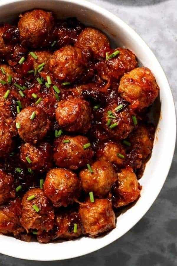 CRANBERRY SAUERKRAUT MEATBALLS