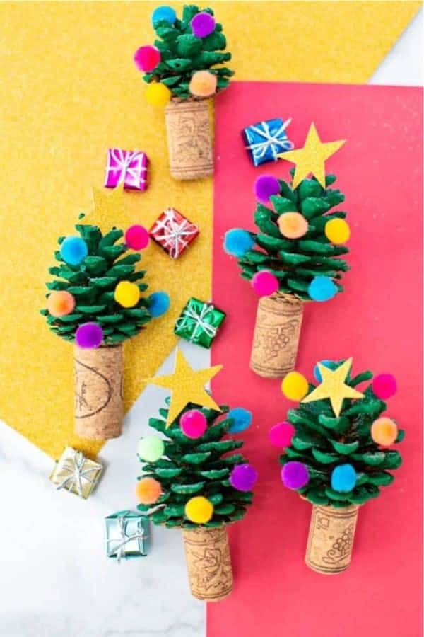 Pinecone Christmas Tree Craft