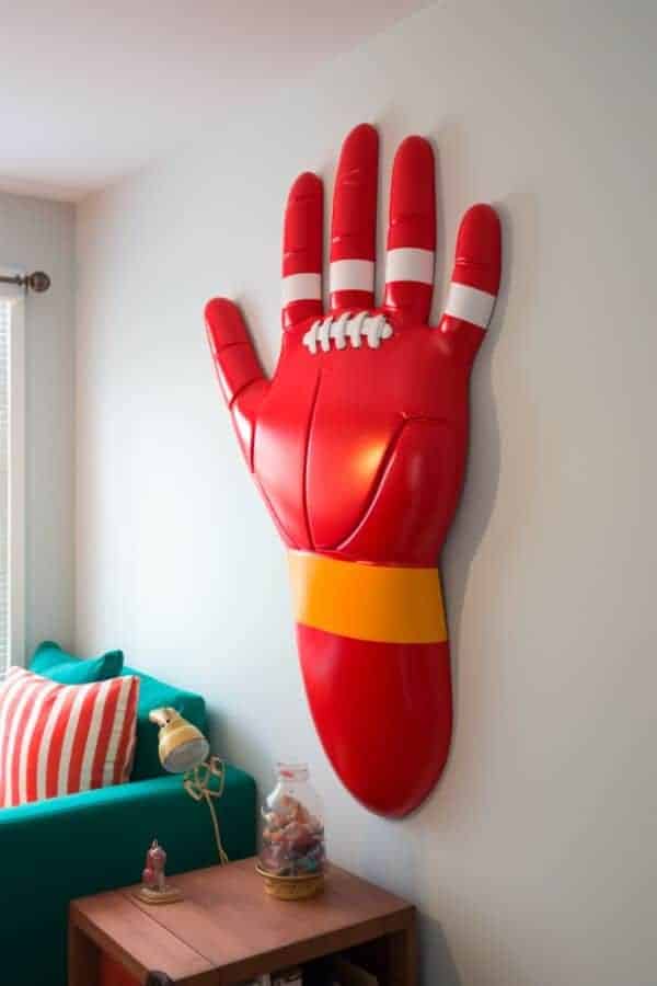 DIY FOAM FINGER WALL ART