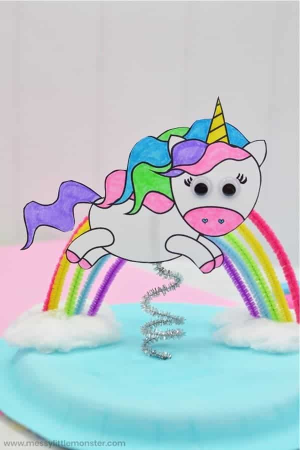 Flying Unicorn Paper Plate Craft