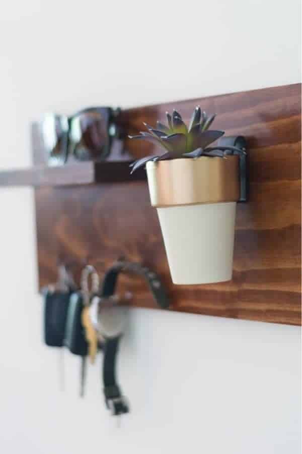 Make A Hanging Wooden Key Holder