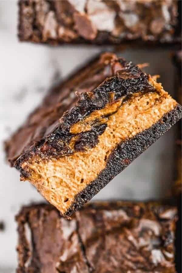 Pumpkin Brownies For Fall