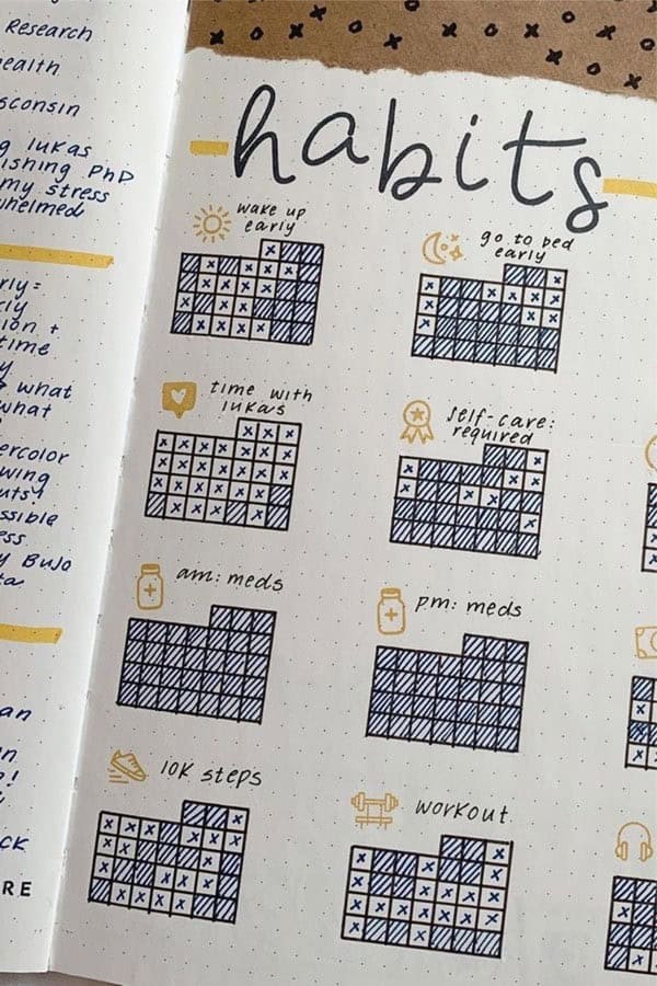 Blue & Yellow Habit Spread