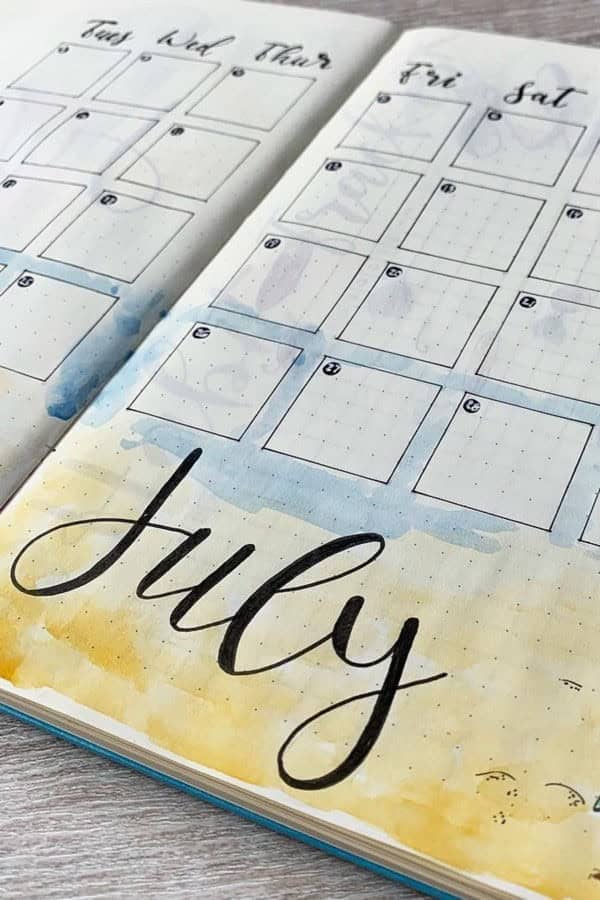 Summer Monthly Spread