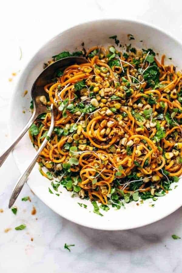 SPIRALIZED SWEET POTATO NOODLE SALAD