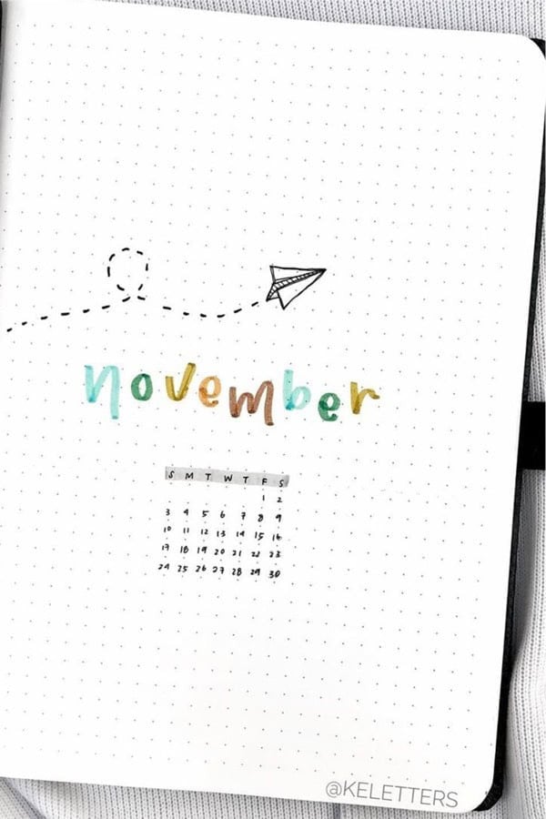 November Monthly Cover Page