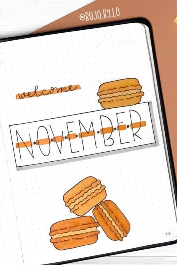 Orange Macaroon Monthly Cover