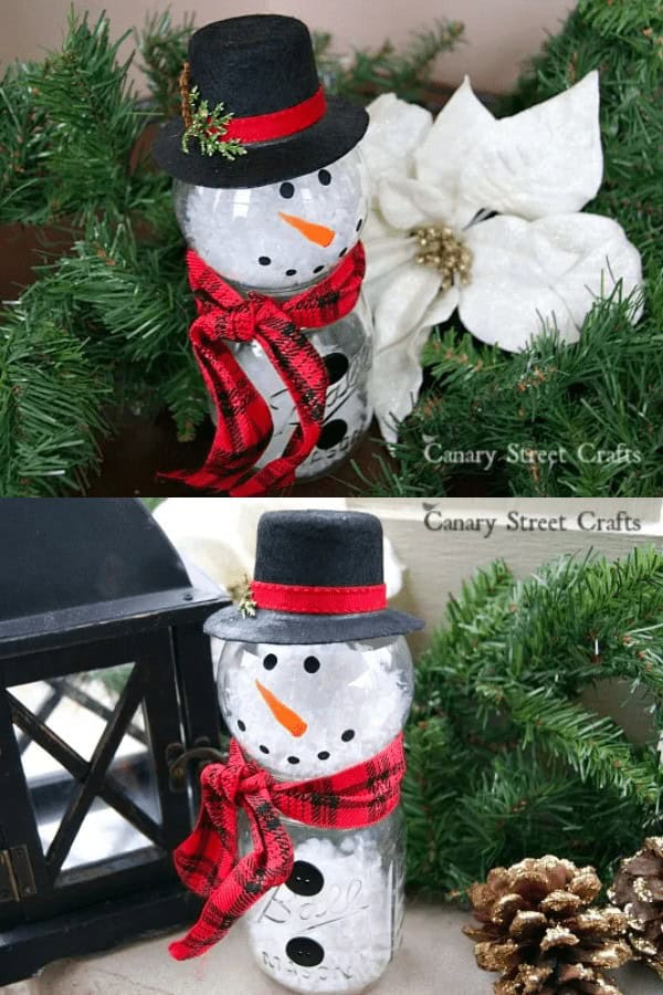 Mason Jar Snowman