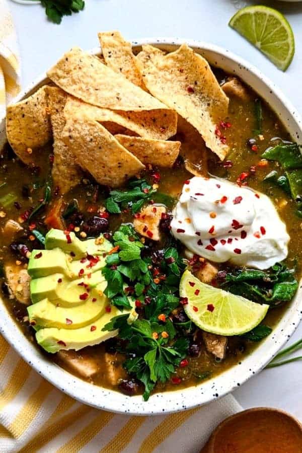 LOW SODIUM CHICKEN TORTILLA SOUP