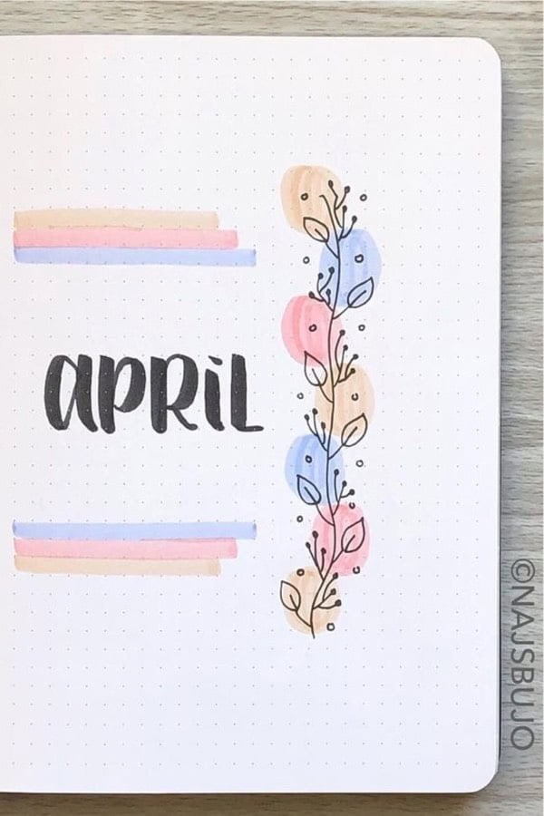 Minimalist Flower Monthly Cover