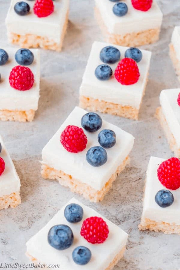 Cheesecake Rice Krispie Treats