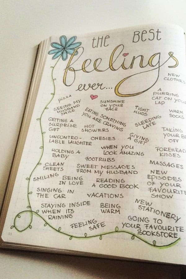 “THE BEST FEELINGS EVER” SELF-CARE SPREAD