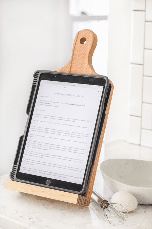 Cutting Board Tablet Holder