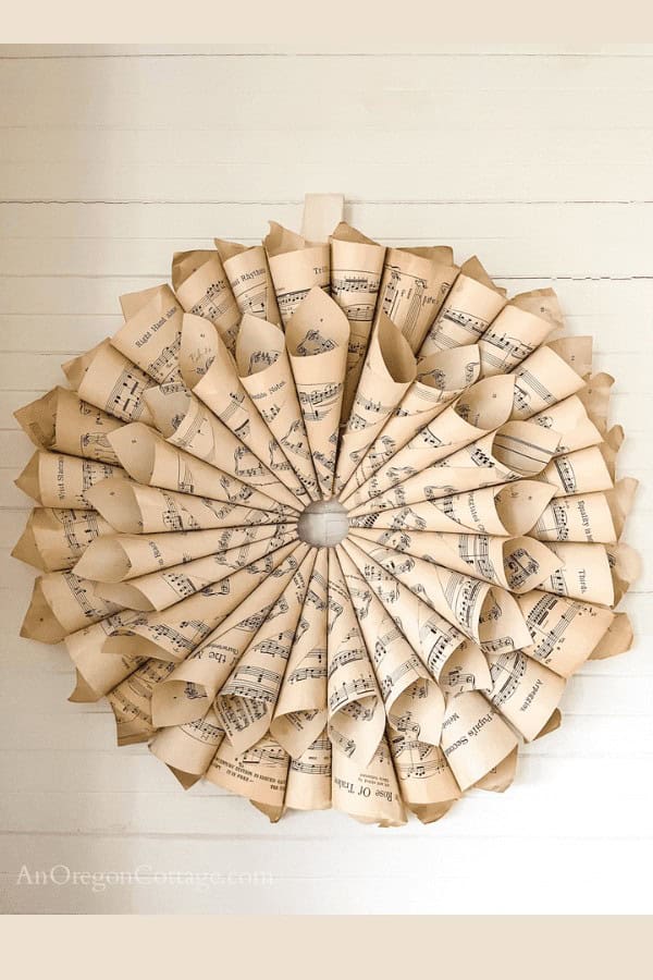 Sheet Music Wreath