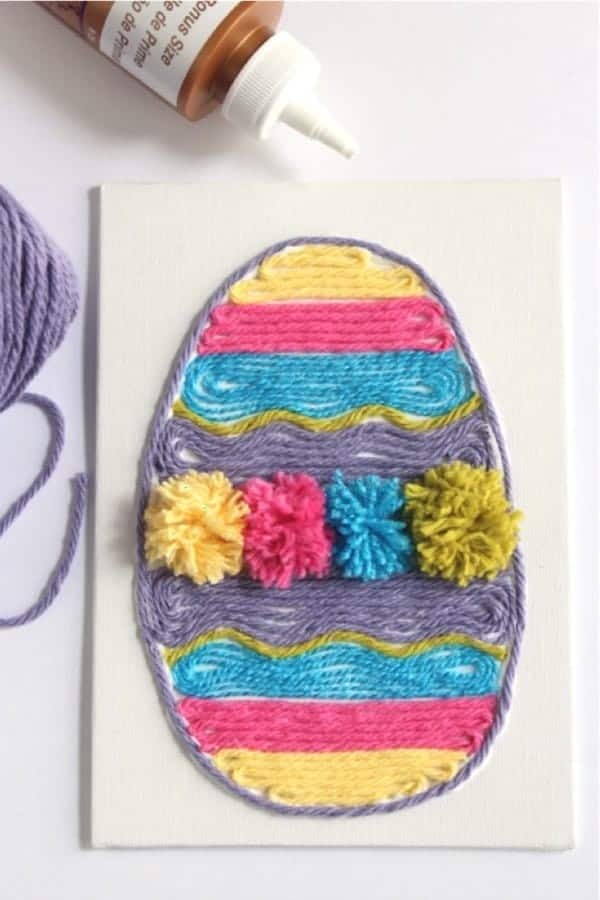 Easter Egg Yarn Art