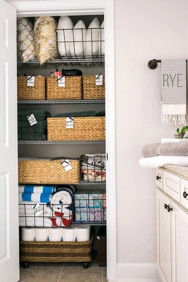 System To Organize Linen Closet